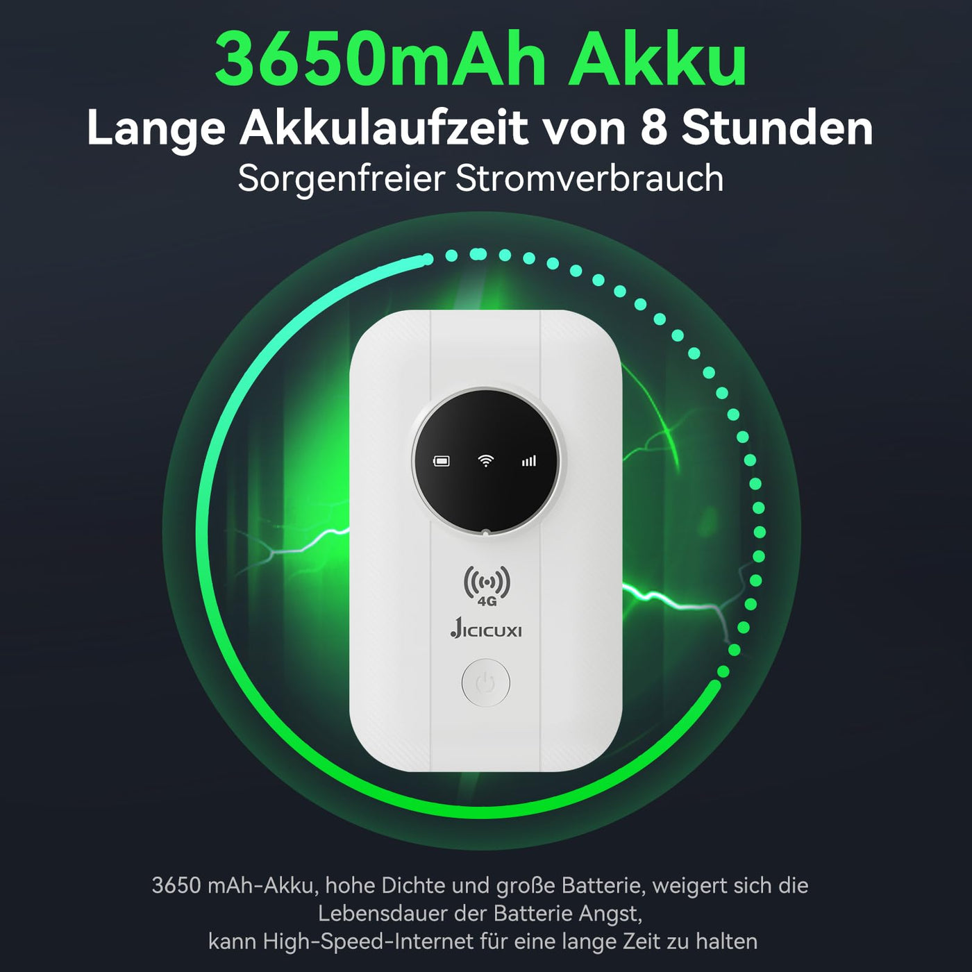 Mobiler WLAN Router, tragbares WLAN für unterwegs,4G Mobiler Wi-Fi-Router,150 Mbit/s, mit SIM-Kartensteckplatz,Typ-C Schnittstelle, WLAN Router Mobil für Reisen, Business & ohne Vertrag