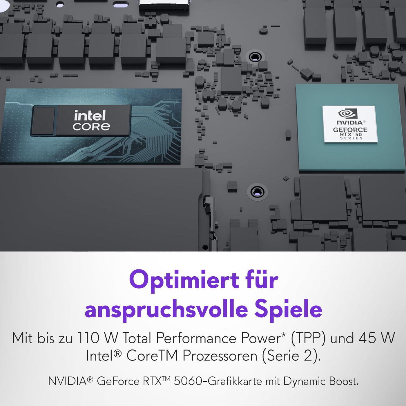 Alienware 16 Aurora Gaming Laptop AC16250 16" WQXGA 120Hz 100% sRGB Display, Intel Core 7 240H Series 2, NVIDIA GeForce RTX 5060, 16GB RAM, 1TB SSD, Windows 11 Home, Weiß beleuchtete QWERTZ-Tastatur