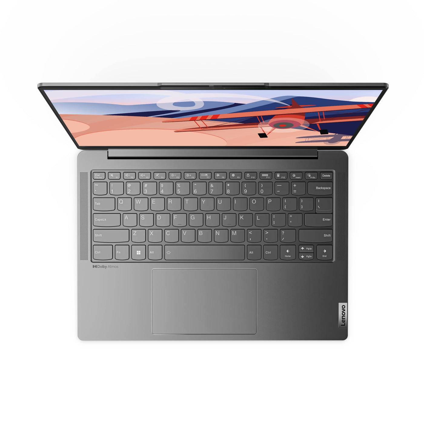 Lenovo Yoga Slim 6 Laptop | 14" WUXGA OLED Display | AMD Ryzen 5 7540U | 16GB RAM | 512GB SSD | AMD Radeon 740M Grafik | Win11 Home | QWERTZ | grau | 3 Monate Premium Care