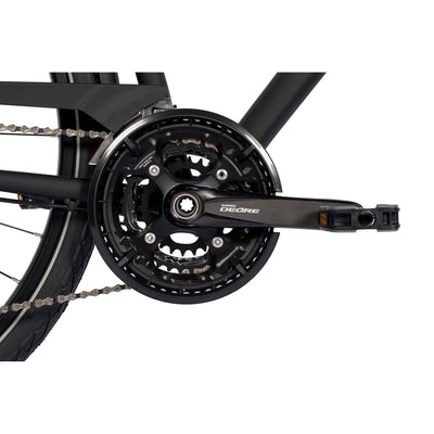 Airtracks Herren 28 Zoll Trekking Fahrrad TR.2870 Trekkingrad Shimano Deore 30 x Gang RD-T6000 SGS Schwarz Mat - Rahmenhöhen 50cm und 55cm - 55cm (Körpergröße 175-185cm)