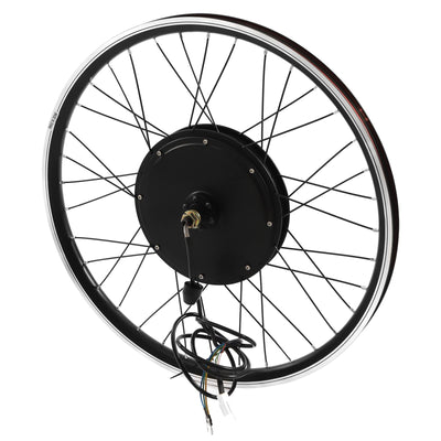 GramStudio 26 Zoll Ebike Umbausatz, 48V 1000W E-Bike Vorderrad Umbausatz Kit, Electric Bicycle Nachrüstsatz, 440RPM, 55km/h, 45N. M, Brushless Motor (Reifen Nicht Enthalten)