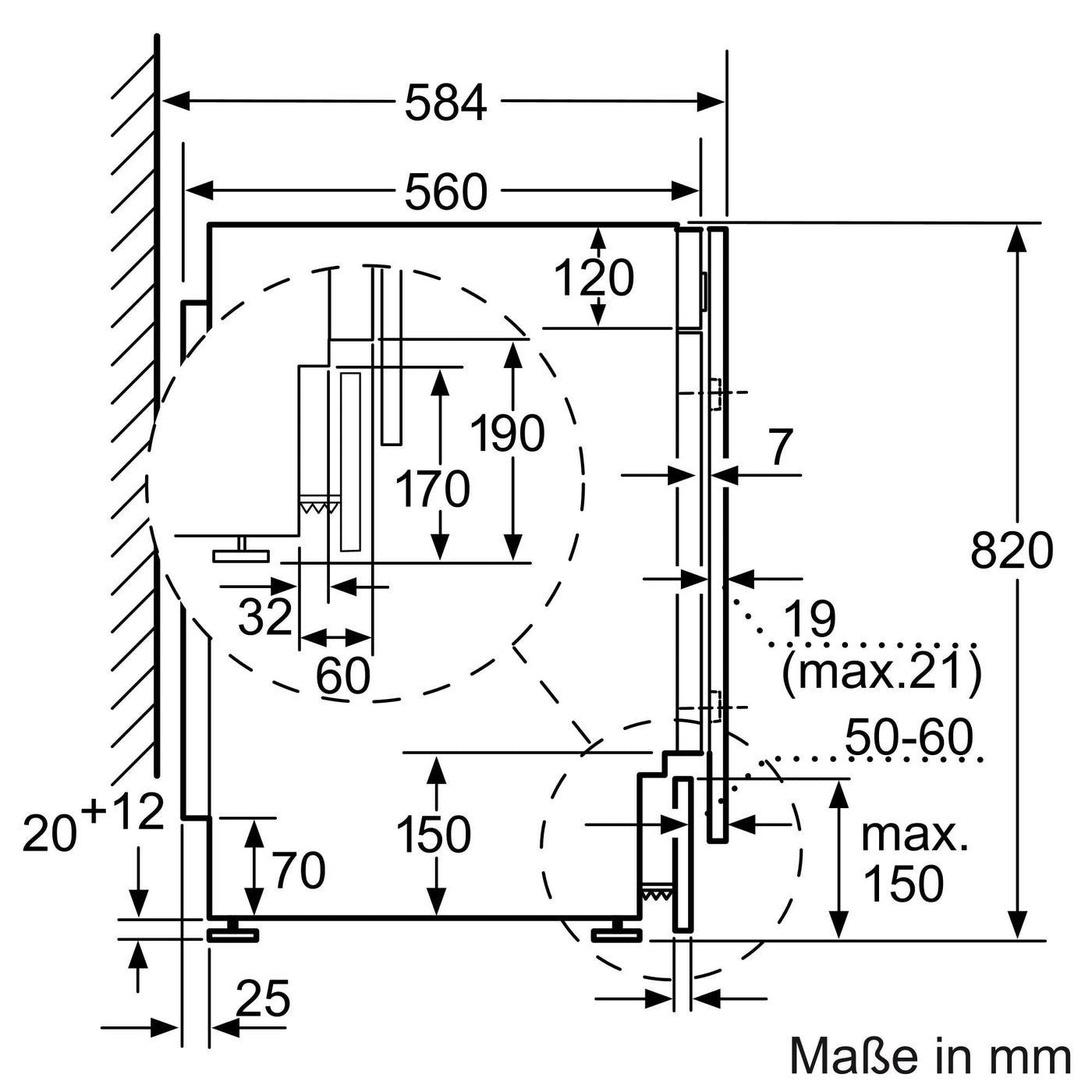 Siemens WK14D543 iQ500 Einbau-Waschtrockner, 7 kg Waschen und 4 kg Trocknen, 1400 UpM, Outdoor-Programm - trocknet wasserfeste Outdoor-Bekleidung zuverlässig, aquaStop, Besonders hohe Beladungsmenge