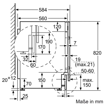 Siemens WK14D543 iQ500 Einbau-Waschtrockner, 7 kg Waschen und 4 kg Trocknen, 1400 UpM, Outdoor-Programm - trocknet wasserfeste Outdoor-Bekleidung zuverlässig, aquaStop, Besonders hohe Beladungsmenge