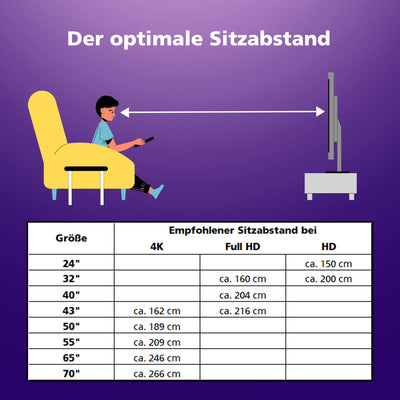 JVC Fernseher 50 Zoll Smart TV VIDAA LT-50VD3555 4K Fernseher UHD, HDR TV mit Dolby Vision und integriertem Triple-Tuner, LED TV schwarz
