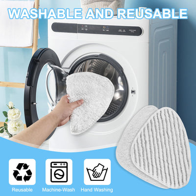 10 Pack für Vileda Dampfreiniger Steam Ersatzbezüge Mikrofasern Set, für Vileda Steam Plus Bodenwischer Dampfreiniger Wiederverwendbar, für Alle Flecken Entfernen Boden