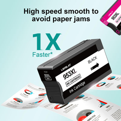 LOFBLAT 953XL Multipack Druckerpatronen Ersatz für HP Officejet Pro 8715 8710 für HP Officejet Pro7720 7740 8730 8720 8725 8210 Drucker