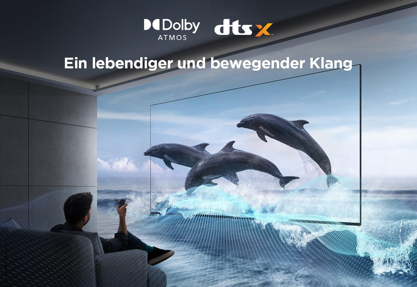 TCL 50PF650 50-Zoll 4K Ultra HD, HDR TV, Smart LED Fire TV (Dolby Vision, Dolby Atmos, DTS, HDR 10, Alexa integriert, Airplay2, Miracast)