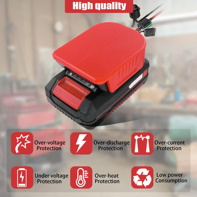 2 Packungen Power Wheel Adapter für EINhell 18V Akku Power Wheels Akku Konverter mit Sicherungen & Drahtklemmen, 14AWG Draht, Stromanschluss für DIY Rc Auto Spielzeug, Robotik und Rc Truck