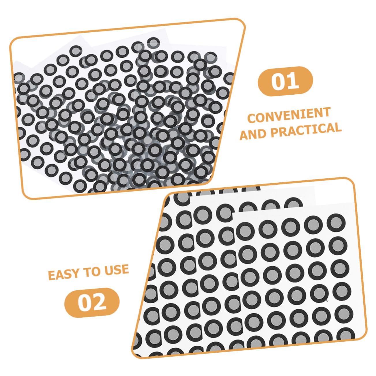 UKCOCO 15 Blätter Reflektierende Folie Für Den Scanner Logo-Aufkleber Referenzpunkte Zum Scannen Reflektierende Filmbezugspunkte Bezugsmarkierungspunkt Das Haustier Das Schild 3D