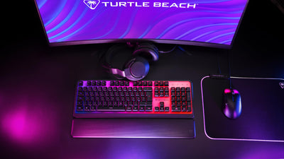 Turtle Beach Magma - Membrane RGB Gaming Keyboard mit Membrantasten, Advanced Anti-Ghosting, Easy-Shift Technologie, RGB-Beleuchtung, abnehmbare Handballenauflage