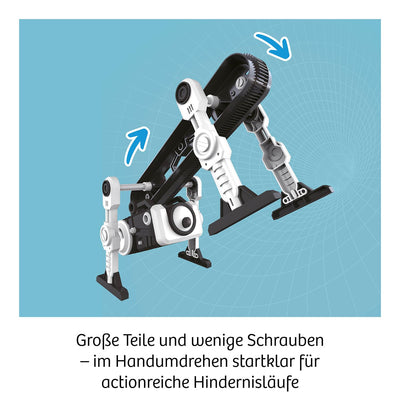 KOSMOS 621223 Flip-Monster, Dynamik-Bot, Roboter Bausatz mit innovativem Überschlagsantrieb, Spielzeug Roboter für Kinder ab 8 Jahre, Technik Bausatz, Experimentierkasten Technik