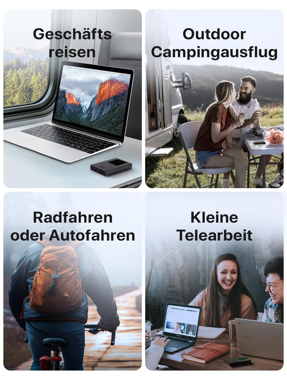 Tenda MF3 Mobiler WLAN Router für SIM-Karten, AX300 Wi-Fi 6 Tragbarer Hotspot, 2100mAh Akku, USB-C-Port, Plug & Play, WPA3, 4G-Modem, MiFi, Mini-Größe, kompatibel mit Nano-SIM-Karten