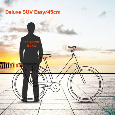 SAXONETTE E Bike Damen 28 Zoll mit Mittelmotor Drehmomentsensor, Elektro Fahrrad Erwachsene mit 36V 14.5Ah Akku, 8 Gang Kettenschaltung Tiefbau-Pedelec mit Hydraulische Scheibenbremse für Damen Herren