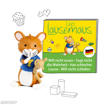 tonies Hörfiguren Bundle für Toniebox, 3 x Leo Lausemaus Figur mit jeweils 4 spannenden Abenteuern für Kinder ab 3 Jahren