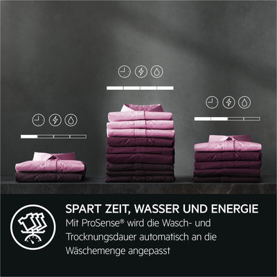 AEG LWR7S65690 Waschtrockner / Serie 7000 mit DualSense / 9 kg Waschen / 5 kg Trocknen / D / energiesparend / Mengenautomatik / Nachlegefunktion / ProSteam - Auffrischfunktion / 1600 U/min