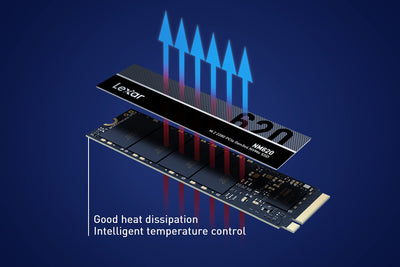 Lexar NM620 2TB SSD, M.2 2280 PCIe Gen3x4 NVMe 1.4 Interne SSD, Bis zu 3500MB/s Lesen, 3000MB/s Schreiben, 3D NAND Flash Interne Solid-State-Laufwerk für PC-Enthusiasten und Gamer (LNM620X002T-RNNNG)