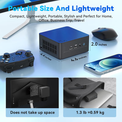 Intel NUC 13 PRO NUC13ANHi5 Arena Canyon, 16 GB RAM 512 GB SSD, Intel Core i5-1340P, Win 11 Pro Mini Desktop Computer, 8K/4K UHD, Gigabit Ethernet/WiFi-6/VESA für Business/Büro/Zuhause