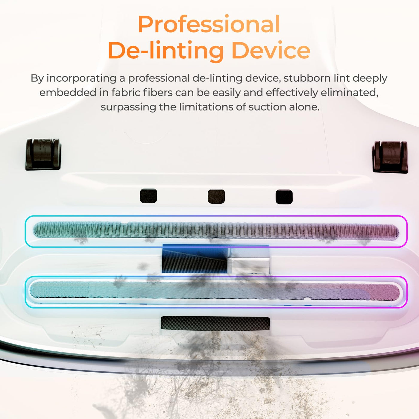 JIGOO S100 Milbensauger, Milbenstaubsauger für Matratzen mit Staubmilben-Sensor, intelligenter LED-Anzeige, Vibration, UV-C Licht, Ultraschall, Antimilben-Staubsauger entfernt 99,9%, für Allergiker