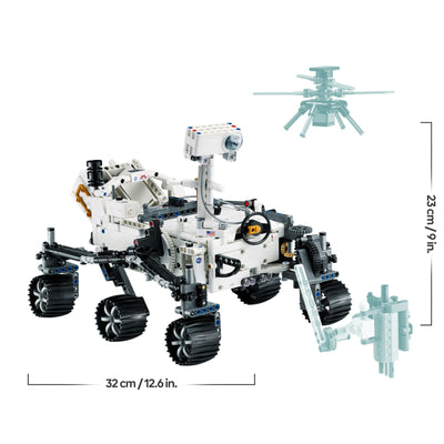 LEGO 42158 Technic NASA Mars-Rover Perserverance Weltraum Spielzeug Set mit AR-App, Wissenschafts-Spielzeug zum Bauen für Mädchen und Jungen ab 10 Jahren