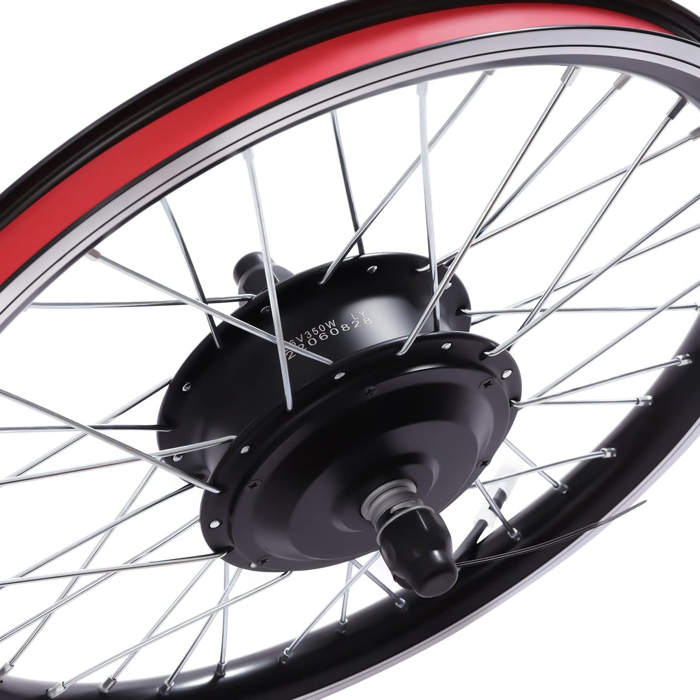 Zalydala Elektrofahrrad Umrüstsatz Vorderrad Motor 350W E-Bike Kit 36V Nabenmotor 20" Fahrrad Controller mit LCD Display Controller Bremse