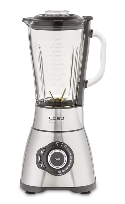 CASO B 1800 PowerBlender, Standmixer,Testsieger Haus & Garten Test, für Milchshakes, Babybrei etc., 1800 Watt Motor, großer Mixbehälter (1,75 l), Edelstahlgehäuse