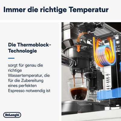 De'Longhi Dedica Style EC 685.M – Espresso Siebträgermaschine, Espressomaschine mit professionellem Milchaufschäumer, nur 15 cm breit, für Kaffeepulver oder ESE Pads, 1 l Wassertank, silber
