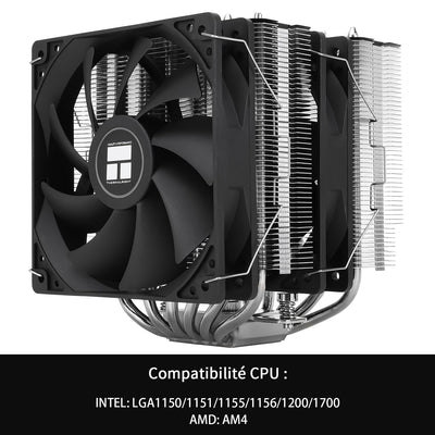 Thermalright Peerless Assassin 120 SE CPU Luftkühler, 6 Heat Pipes, Dual 120mm PWM Lüfter,Aluminium Kühlkörper Abdeckung,AGHP Technologie, für AMD AM4 AM5/Intel 1700/1150/1151/1200