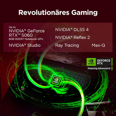 Lenovo Legion 5 Gaming AI Laptop | 15.1" WQXGA 165 Hz OLED Display | NVIDIA GeForce RTX 5060 | AMD Ryzen AI 7 350 | 16GB RAM | 1TB SSD | Win11 | QWERTZ | Eclipse Black | 3 Monate GamePass