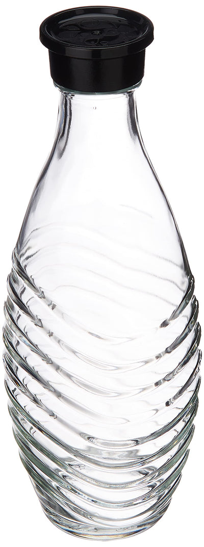 SodaStream 0,8L CRYSTAL Glaskaraffe | Spülmaschinenfest | Kompatibel mit Crystal & Penguin | elegantes Design | 2er-Pack