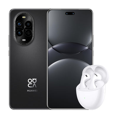 HUAWEI nova 13 Pro, Smartphone, 12+512 GB, 60 MP Ultra-Dual-Porträt-Frontkamera, Fortschrittliche 50 MP Kamera mit Verstellbarer Blende, 100 W Supercharge, Schwarz + FreeBuds 5