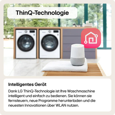 LG Electronics Waschmaschine 10,5 kg AI DD Steam TurboWash 360° ThinQ Neue Wohlfühl-Trommel F6WV710P1 Weiß