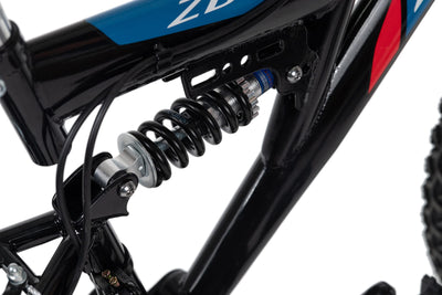 KS Cycling Kinder-Mountainbike Fully 24'' Zodiac schwarz-rot RH 38 cm