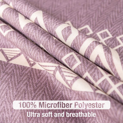 Lekesky Bohemian Bettwäsche 200x200 cm 3 Teilig - Bettbezug mit Reißverschluss und 2 Kissenbezug 80x80cm, Rosa