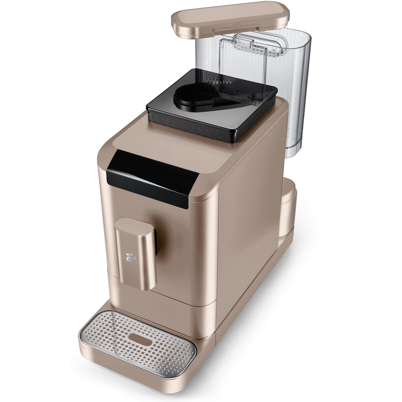 Tchibo Kaffeevollautomat Esperto2 Caffè mit 2-Tassen-Funktion für Caffè Crema und Espresso, Metallic Sand – INKLUSIVE Kaffeeprobierset GRATIS