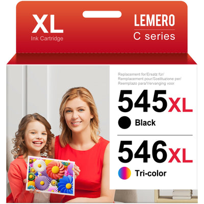Lemero 545XL 546XL Patronen Kompatibel für Canon Druckerpatronen 545 546 XL Multipack PG-545 CL-546 für Canon Pixma MX495 TS3350 TS3150 TS3151 MG2555s MG2550s MG3050 MG3051 MG2950 TR4551