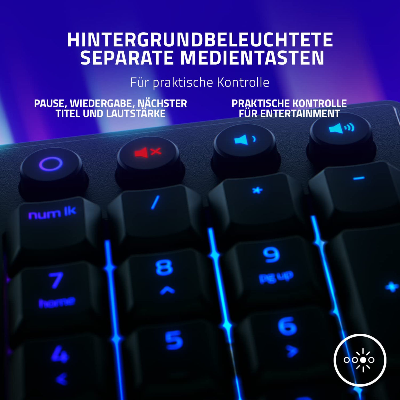 Razer Ornata V3 - Flache Mecha-Membran-Gaming Tastatur (Hybrid Mecha-Membran-Switches, Magnetische Soft-Touch-Handballenauflage) QWERTZ DE-Layout | Schwarz