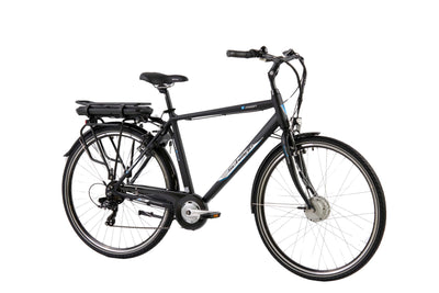 F.lli Schiano E-Moon, E Bike für die Stadt 28 Zoll, 36V 13Ah Abnehmbarer Akku, Motor 250W 40Nm, City Ebike für Herren, Schwarz