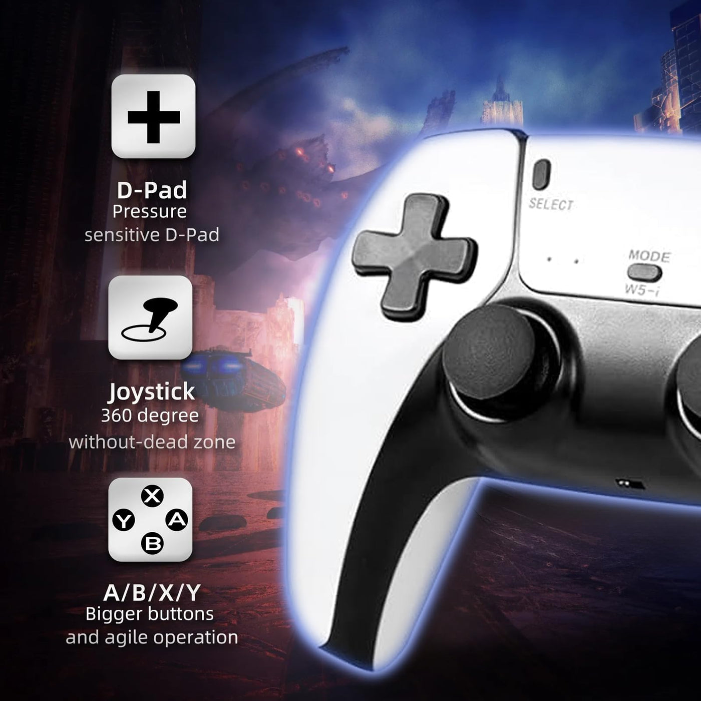 Deluisho M15 Retro Gaming Konsole, Retro Spielekonsole, Game Stick, 4K HD Retro-Gaming-Konsole,Integrierte 20.000+ Klassische Spiele, unterstützt 20+ Simulatoren, mit Zwei drahtlosen Controllern