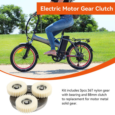 Jwthee Planetary Getriebe, Elektromotor Zahnradkupplung E Fahrrad Ersatzteile 36T Planetary Nylon Zahnrad für Elektrofahrrad 500W 750W