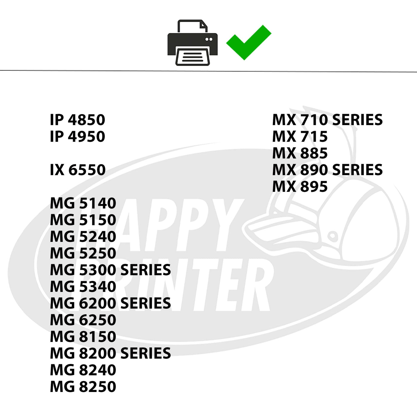 Happy Printer 20 Druckerpatronen kompatibel mit Canon PGI-525 / CLI-526 für Pixma IP4850 IP4950 IX6550 MG5140 MG5150 MG5240 MG5250 MG5300 MG5340 MG5350 MX715 MX885 MX895