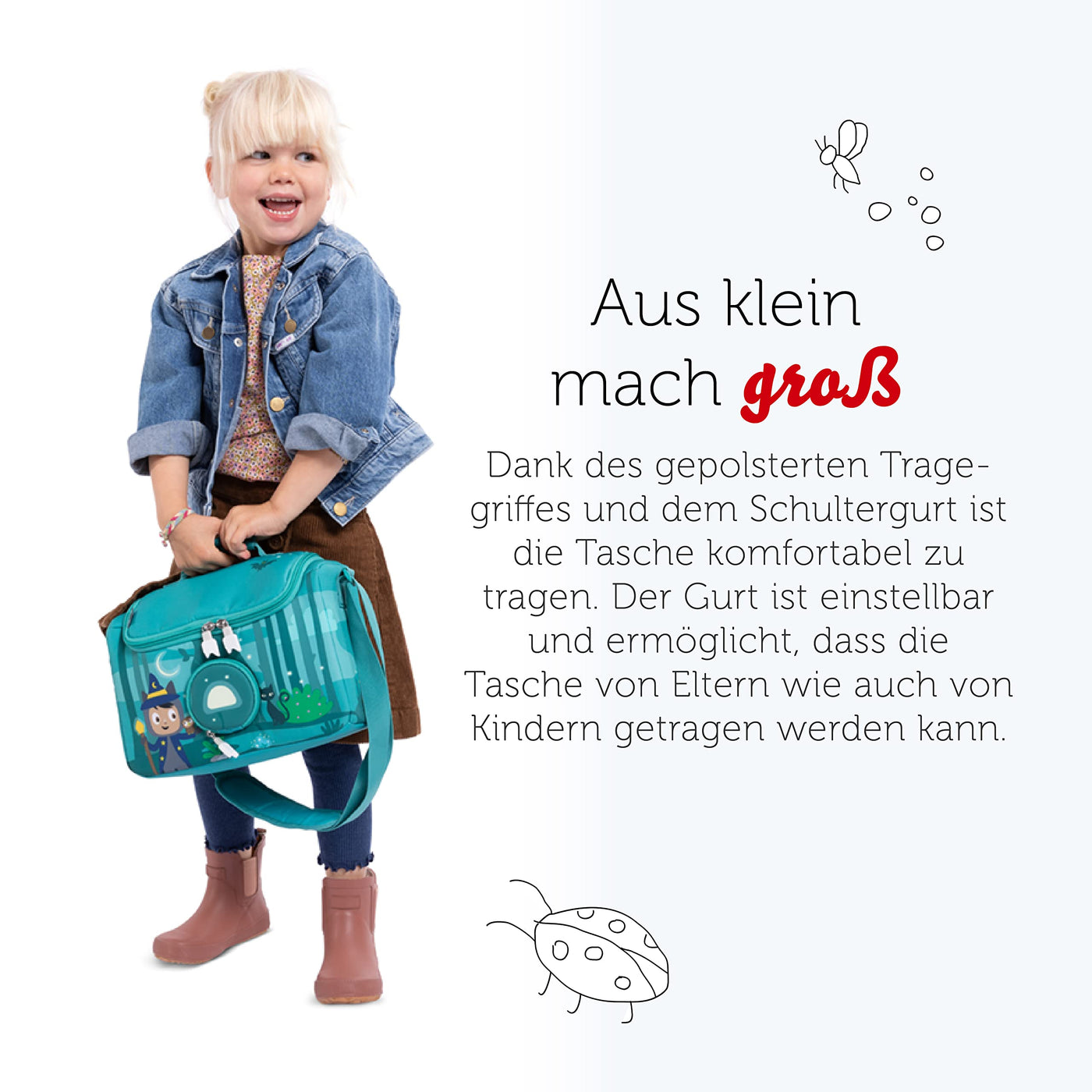 tonies HörSpiel-Transporter Unter dem Zaubermond, Transporttasche für Mind. 6 Hörfiguren und Toniebox, mit Lautsprecheröffnung, 28 x 13 x 19 cm