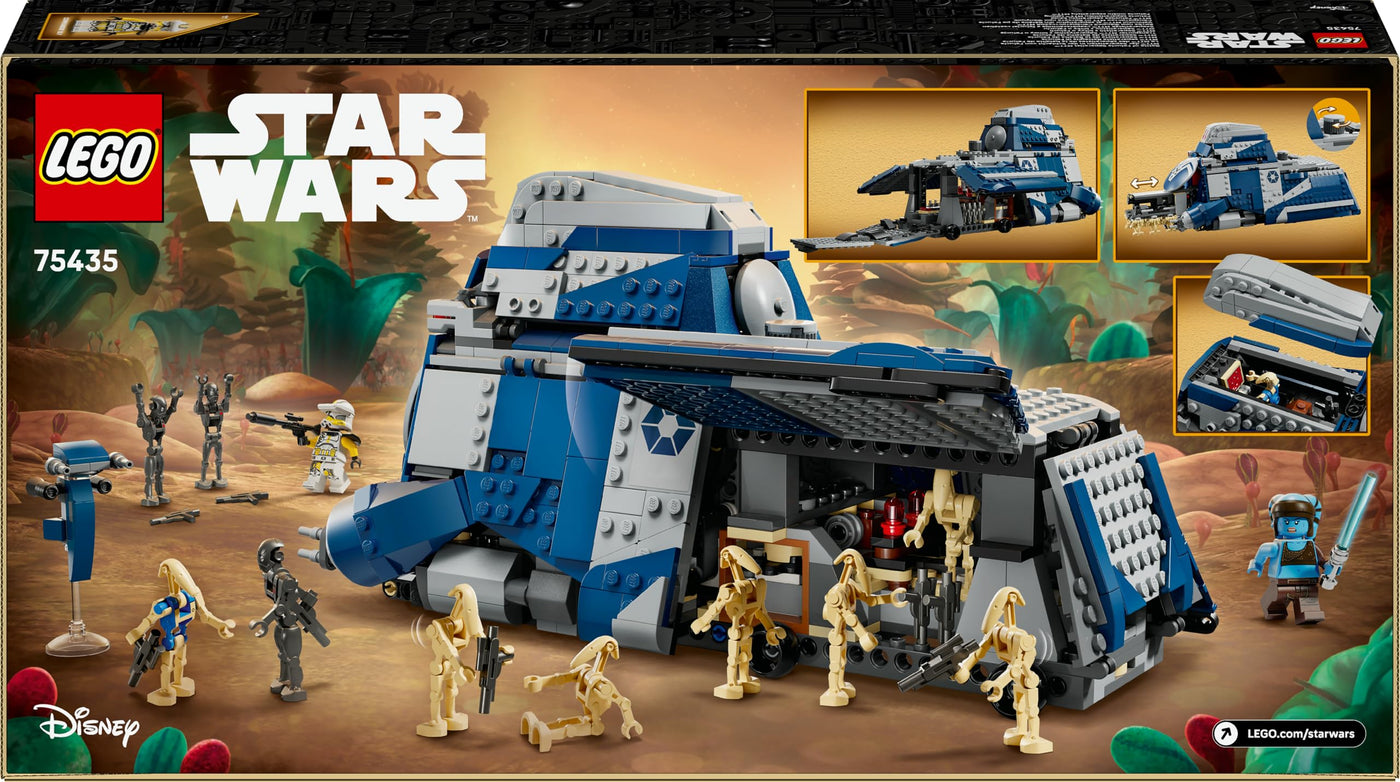 LEGO Star Wars: The Clone Wars MTT der Separatisten in der Schlacht von Felucia - Spielzeug mit Lichtschwert - Kinder Geschenk für Jungen und Mädchen - Modellbau zum Ausstellen und Sammeln - 75435