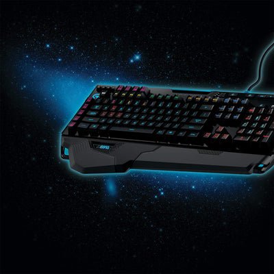 Logitech G910 Orion Spectrum mechanische Gaming-Tastatur, Taktile Romer-G Switches, RGB-Beleuchtung, 9 Programmierbare G-Tasten, Anti-Ghosting, ARX-Zweitbildschirm Feature, Skandinavisches-Layout, Schwarz