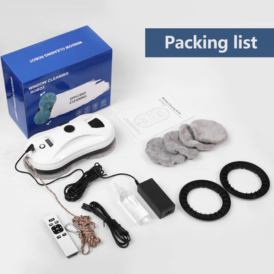 NamYoprce Fensterputzroboter mit Sprühfunktion, 5600PA Super-Saugkraft,Elektrischer Fensterputzer Fernbedienung mit 30ML Tank, Fensterreiniger Roboter Automatischer, für Innen- und Außenfenster