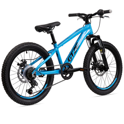 Goetze Sigma 20 x 2.10 Zoll Kinderfahrrad | MTB Hardtail | 6-Gang Kettenschaltung mit Drehgriff | Mechanische Scheibenbremsen | Aluminiumrahmen 11" | Federgabel | ab 115 cm Körpergröße