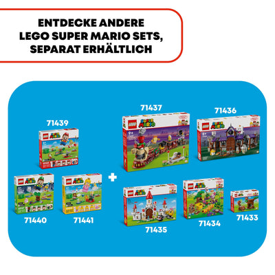 LEGO Super Mario Abenteuer mit der interaktiven Peach, Spielset für Kinder mit gelbem Toad, Nintendo Geschenk für Jungen, Mädchen und alle Gamer ab 6 Jahren 71441