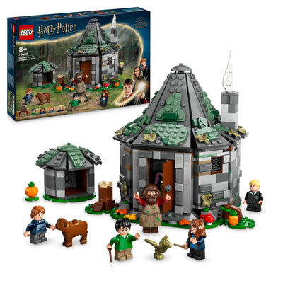 LEGO Harry Potter Hagrids Hütte: EIN unerwarteter Besuch Set mit 5 Mini-Figuren und 2 Tierfiguren, Geschenk für 8-jährige Mädchen, Jungs und Kinder, magisches Abenteuer-Spielzeug, Fantasy Set 76428
