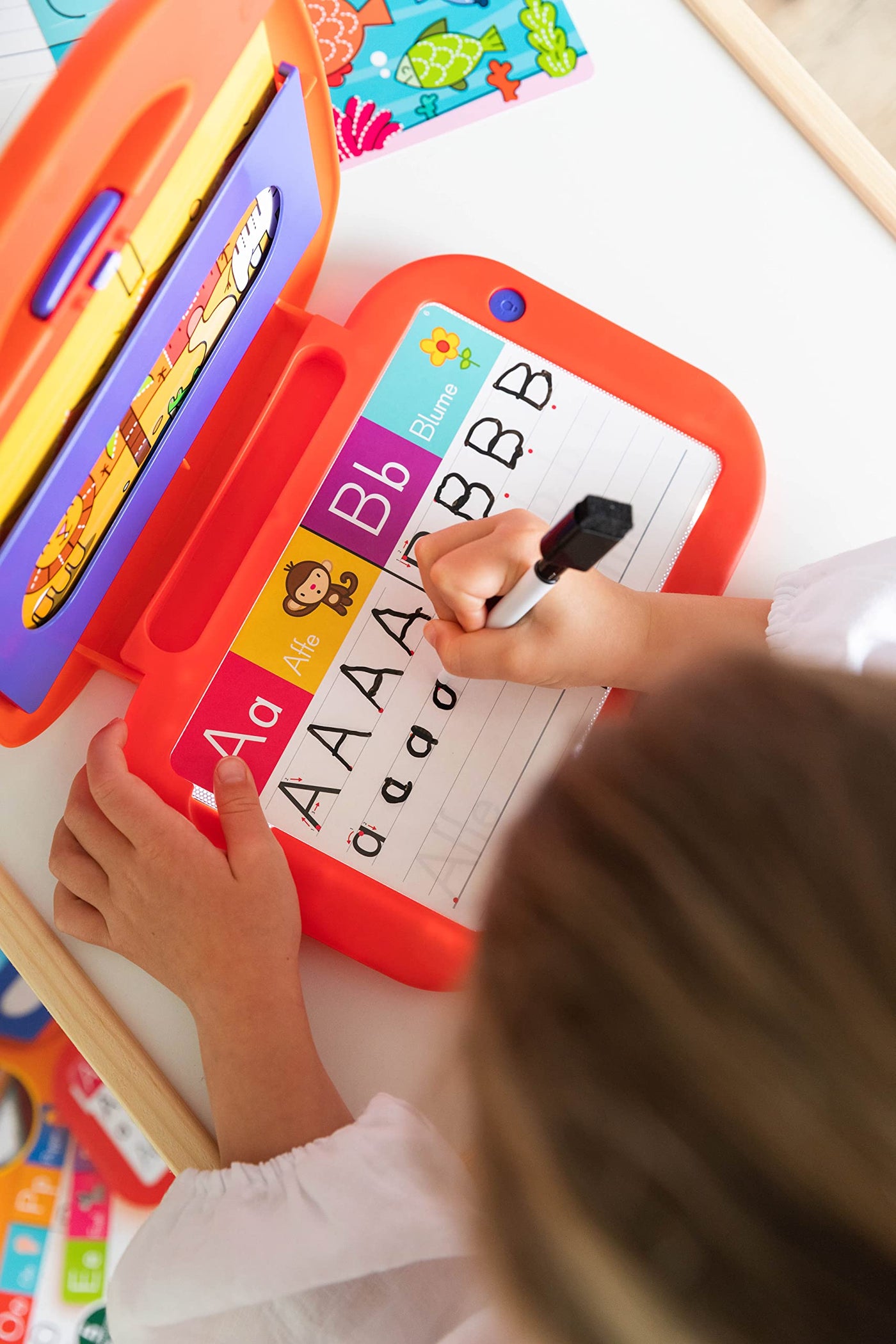 Jumbo 19890 ich lerne schreiben Lernspiel, für Kinder, ab 4 Jahren, Mehrfarbig