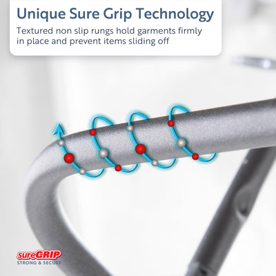 Minky Premium Sure Grip Wäscheständer mit 3 Etagen, Edelstahl, Rotguss, Standardgröße