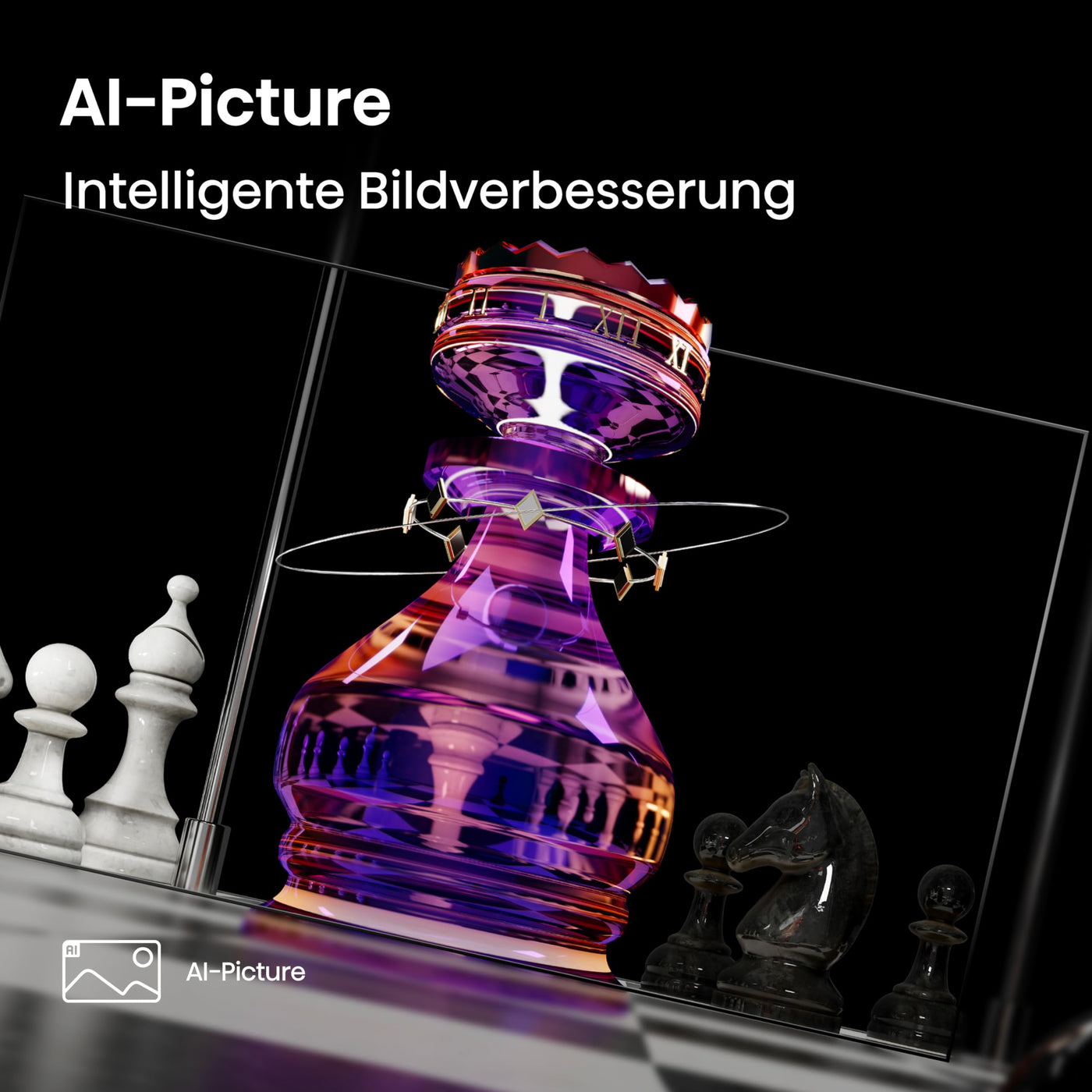 Hisense 65A85Q 164cm (65 Zoll) Fernseher, 4K UHD OLED Smart TV,120Hz, HDMI 2.1, Game Mode Pro, AMD FreeSync Premium, Dolby Vision IQ & Atmos, Bluetooth, Alexa Built-in, Schwarz, [2025]